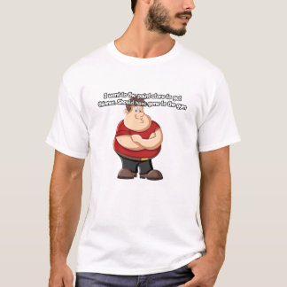 Ik ging naar de verfwinkel om dunner te worden. t-shirt