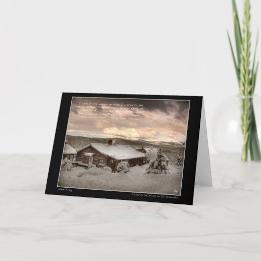 Ik ging naar het Bossen Wenskaart Kaart (Voorkant)