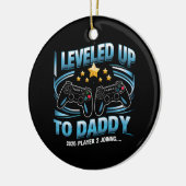 Ik ging naar papa 2025 Grappig om vader te worden Keramisch Ornament (Links)