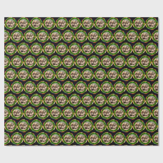 Ik ging naar Safari Elephant Swim Cadeaupapier (Vlak)