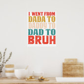 IK GING VAN DADA NAAR PAPPALOER NAAR PAPA NAAR BRO POSTER (Keuken)