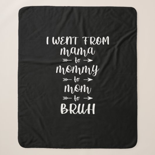 Ik ging van mama naar mama naar mama. sherpa deken (Voorkant)