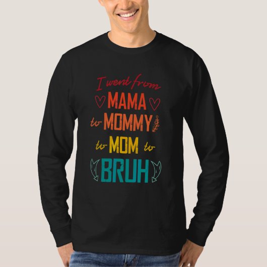 Ik ging van mama naar mama naar mama. t-shirt (Voorkant)