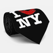 Ik "glad" New York Stropdassen (Opgerold)