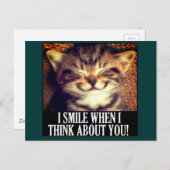 Ik glimlach als ik aan jou denk briefkaart (Voorkant / Achterkant)