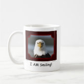 "Ik glimlach!" Bald Eagle Mok (Links)