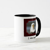 "Ik glimlach!" Bald Eagle Mok (Voorkant rechts)