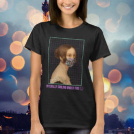 Ik glimlach helemaal onder dit t-shirt