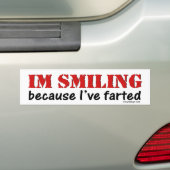 Ik glimlach omdat ik Bumpersticker heb gekweekt (Op auto)