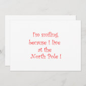 Ik glimlach omdat ik uitnodigingen heb (Voorkant / Achterkant)