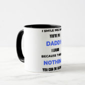 Ik glimlach omdat jij mijn papa bent bl mok (Voorkant links)