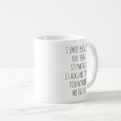 Ik glimlach omdat jij mijn Stepmoeder bent Koffiemok (Voorkant rechts)