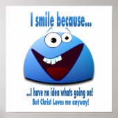 Ik glimlach omdat...V2 Poster (Voorkant)