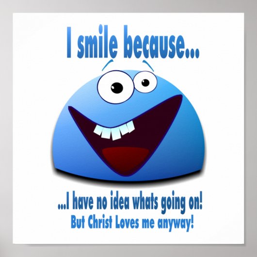 Ik glimlach omdat...V2 Poster (Voorkant)