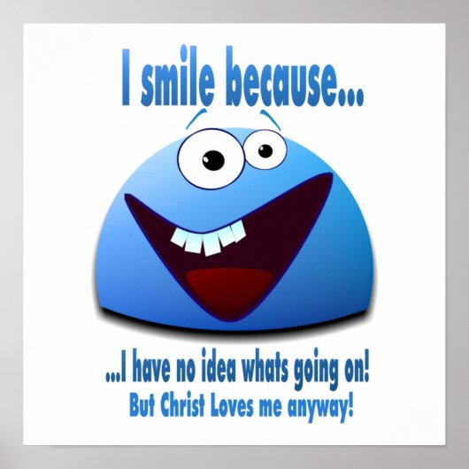 Ik glimlach omdat...V2 Poster (Voorkant)