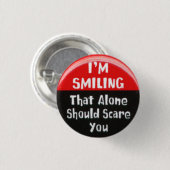 Ik glimlach ronde button 3,2 cm (Voorkant /achterkant)