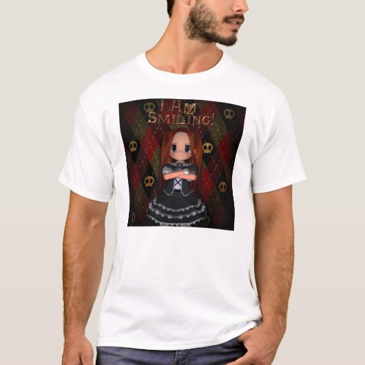 Ik glimlach t-shirt (Voorkant)