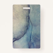 Ik glimlacht naar je achter dit masker. Blauwe Paa Badge (Achterkant)