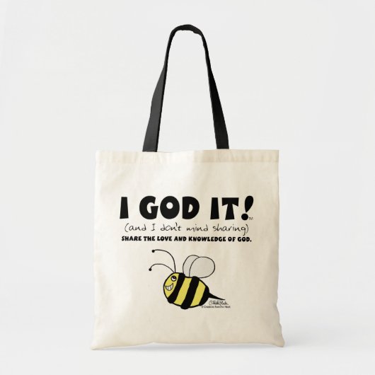 IK GOD HET! TOTE BAG (Voorkant)