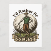 Ik golf liever briefkaart (Voorkant)