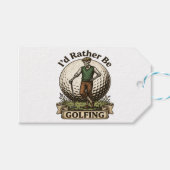 Ik golf liever cadeaulabel (Voorkant (Horizontaal))