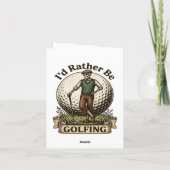 Ik golf liever feestdagen kaart (Achterkant)