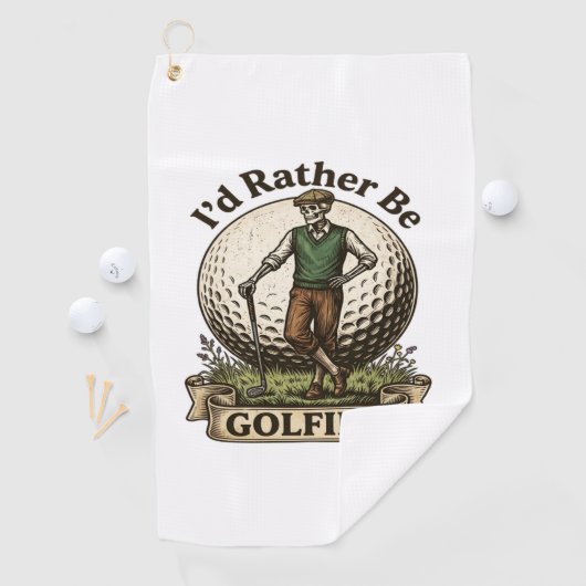 Ik golf liever golfhanddoek (Insitu)