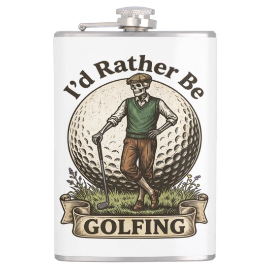Ik golf liever heupfles (Voorkant)