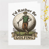 Ik golf liever kaart (Gele Bloem)