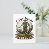 Ik golf liever kaart (Staand voorkant)