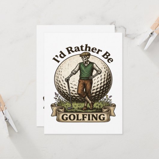 Ik golf liever kaart (Voorkant / Achterkant in situ)