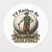 Ik golf liever labels (Design 2)
