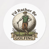 Ik golf liever labels (Design 1)