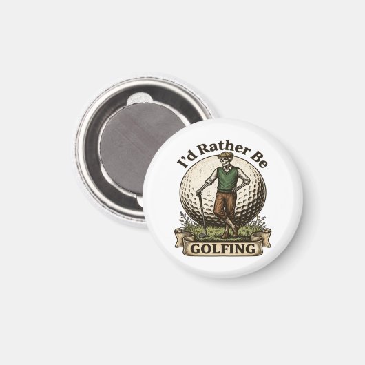 Ik golf liever magneet (Voorkant / Achterkant)