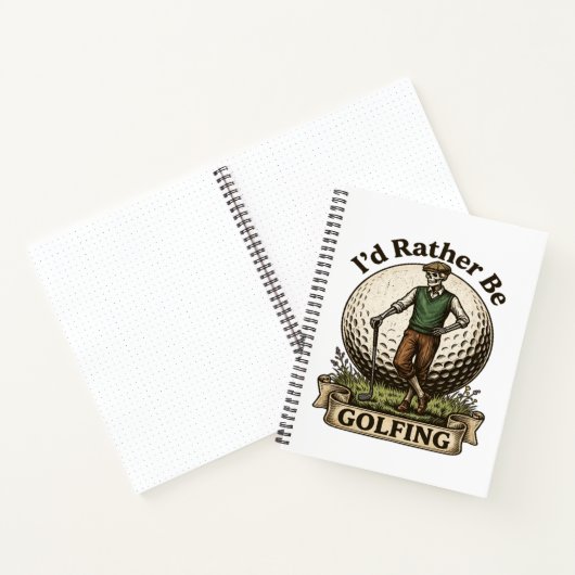 Ik golf liever notitieboek (Binnen)