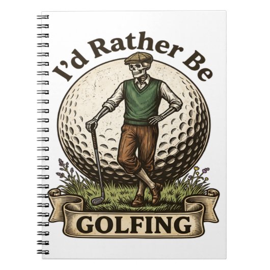 Ik golf liever notitieboek (Voorkant)