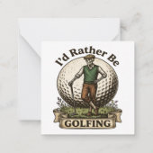 Ik golf liever notitiekaartje (Achterkant)