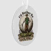 Ik golf liever ornament (voorkant)