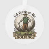 Ik golf liever ornament (voorkant)