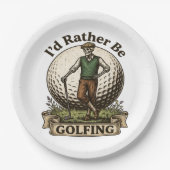 Ik golf liever papieren bordje (Voorkant)