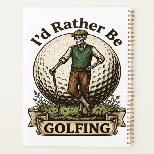 Ik golf liever planner (Achterkant)