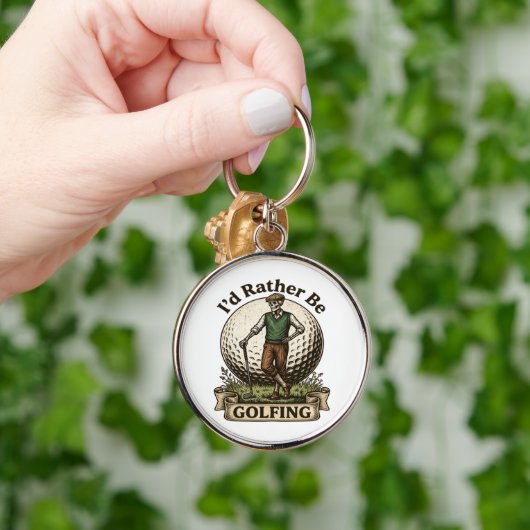 Ik golf liever sleutelhanger (Hand)