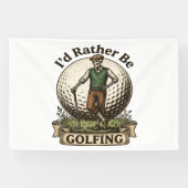 Ik golf liever spandoek (Horizontaal)