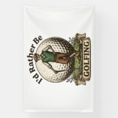Ik golf liever spandoek (Verticaal)