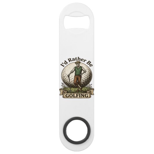 Ik golf liever speed flessenopener (Voorkant)