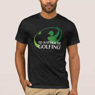 Ik golf liever sport golfuitrusting golfer t-shirt