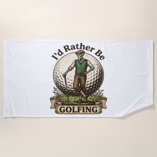 Ik golf liever strandlaken (Voorkant)