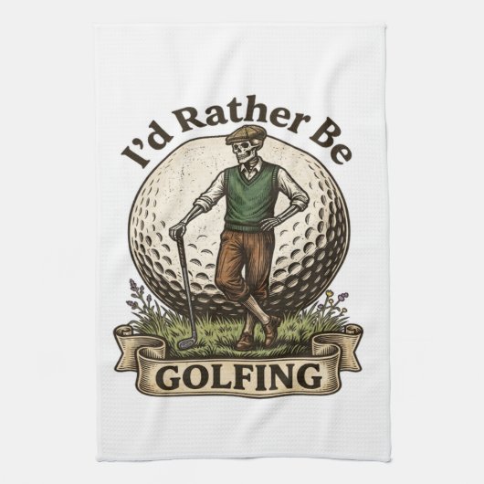 Ik golf liever theedoek (Verticaal)