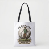 Ik golf liever tote bag (Voorkant)