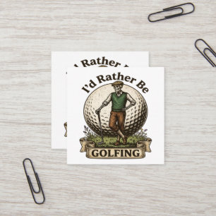 Ik golf liever vierkante visitekaartje
